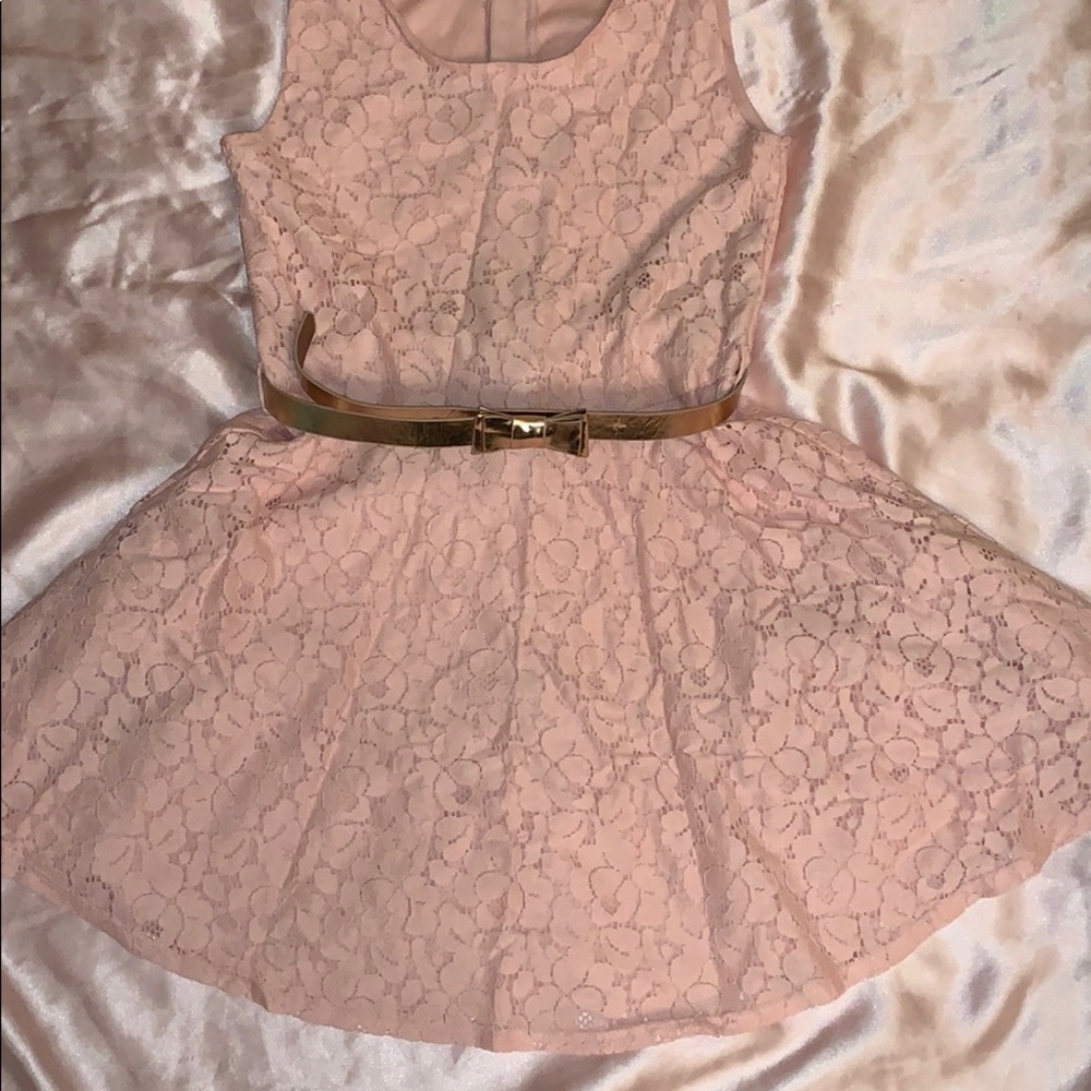 A pink dress